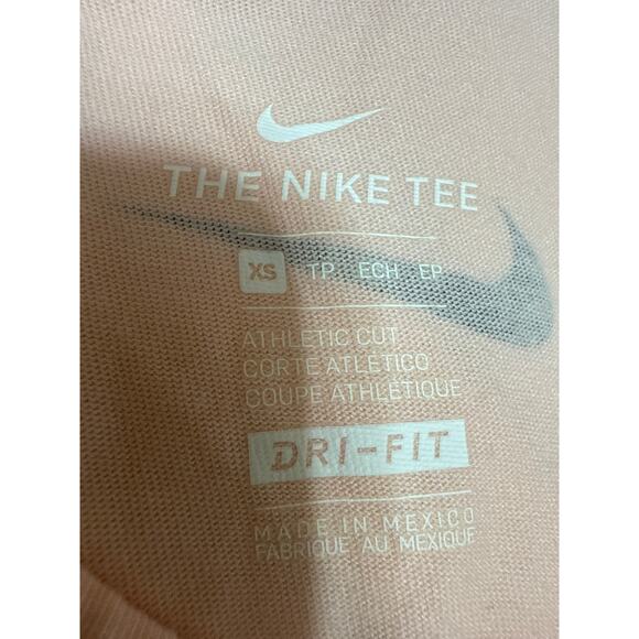 The Nike Tee Coral Logo Spellout Sleeveless Workout Athletic Tank Top Size XS - Picture 3 of 4